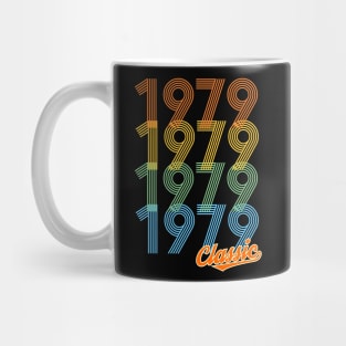 Classic Born in 1979 Vintage Style Birthday Gift Mug